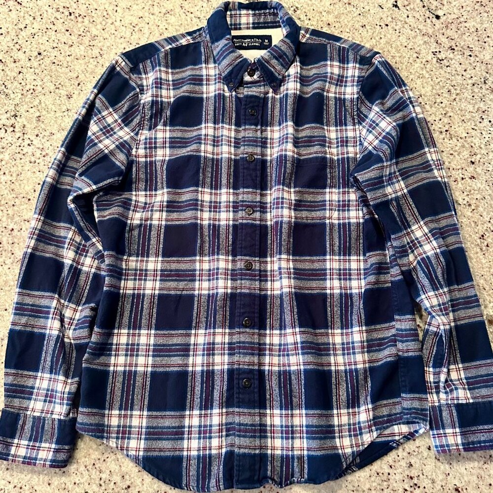 Abercombie & Fitch Men’s Flannel Button-Down